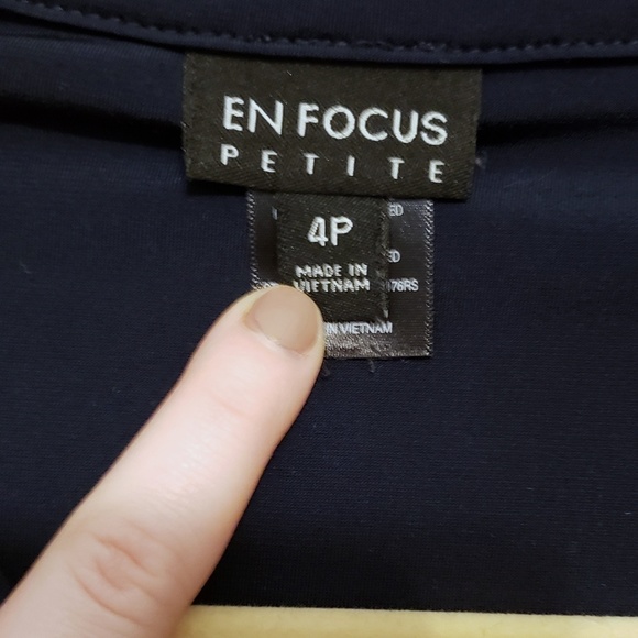 Enfocus petite navy blue dress - Picture 4 of 4